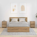 vidaXL Nachttische 2 pcs Artisan-Eiche 30,5 x 30 x 43 cm Holzwerkstoff