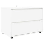 vidaXL Aufbewahrungsschrank Weiß 80 x 48 x 57 cm Holzwerkstoff