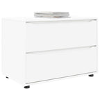 vidaXL Aufbewahrungsschrank Weiß 80 x 48 x 57 cm Holzwerkstoff