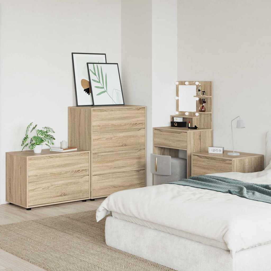vidaXL Aufbewahrungsschrank Sonoma-Eiche 80 x 48 x 57 cm Holzwerkstoff