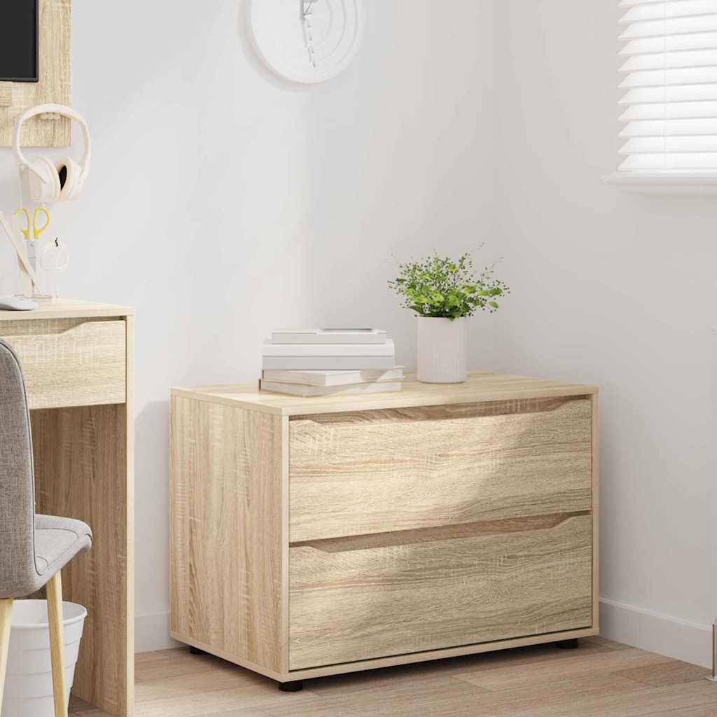 vidaXL Aufbewahrungsschrank Sonoma-Eiche 80 x 48 x 57 cm Holzwerkstoff