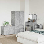 vidaXL Aufbewahrungsschrank Beton Grau 80 x 48 x 57 cm Holzwerkstoff