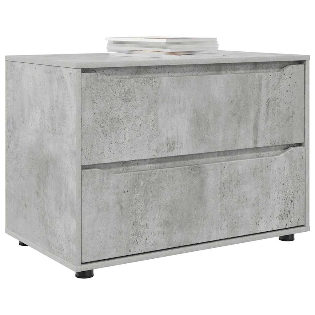 vidaXL Aufbewahrungsschrank Beton Grau 80 x 48 x 57 cm Holzwerkstoff