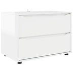 vidaXL Aufbewahrungsschrank Hochglanz Weiß 80 x 48 x 57 cm