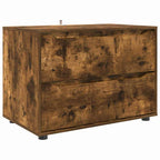 vidaXL Aufbewahrungsschrank Geräucherte Eiche 80 x 48 x 57 cm