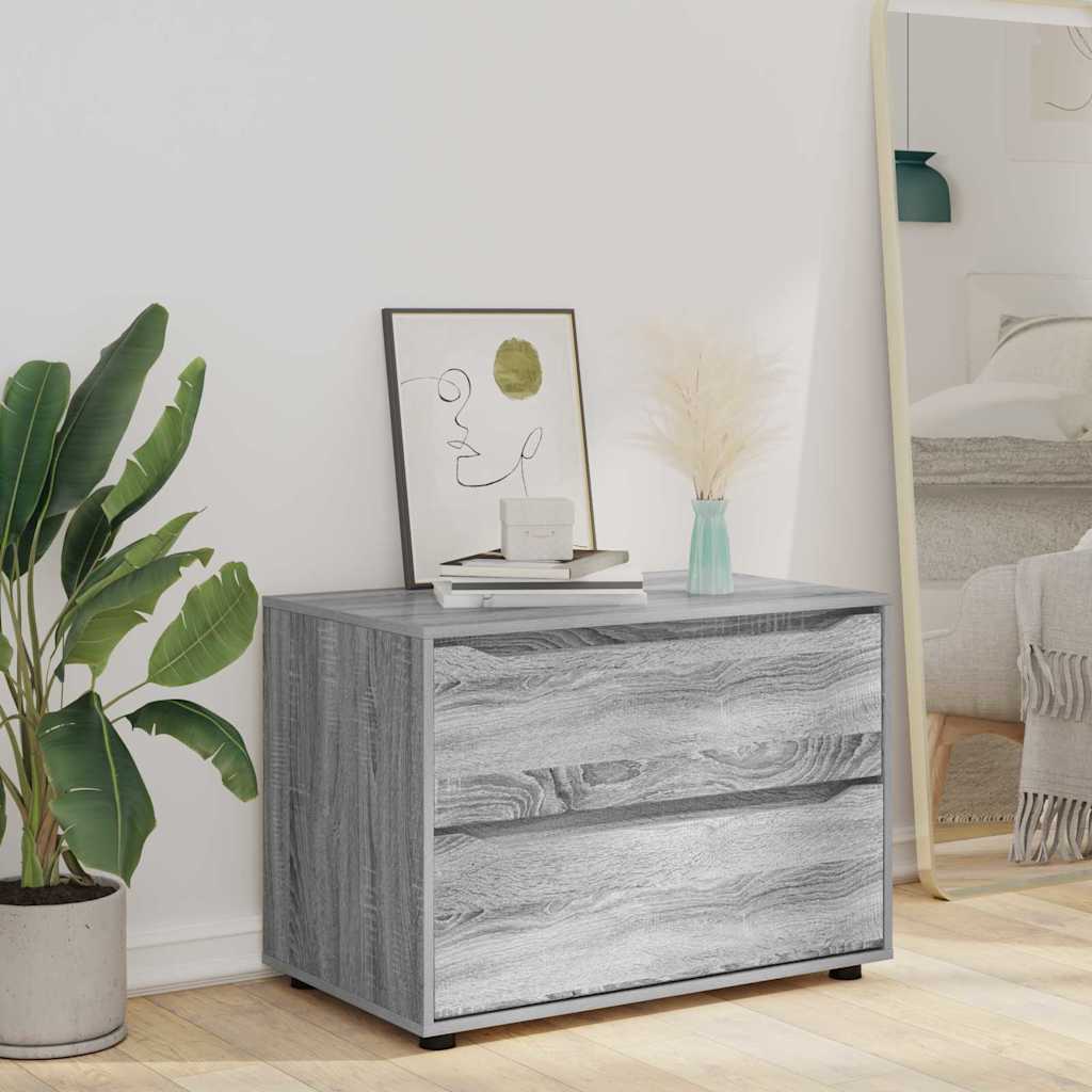 vidaXL Aufbewahrungsschrank Graues Sonoma 80 x 48 x 57 cm