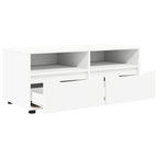 vidaXL TV-Schränk mit Schubladen Weiß 100 x 48 x 43 cm Holzwerkstoff