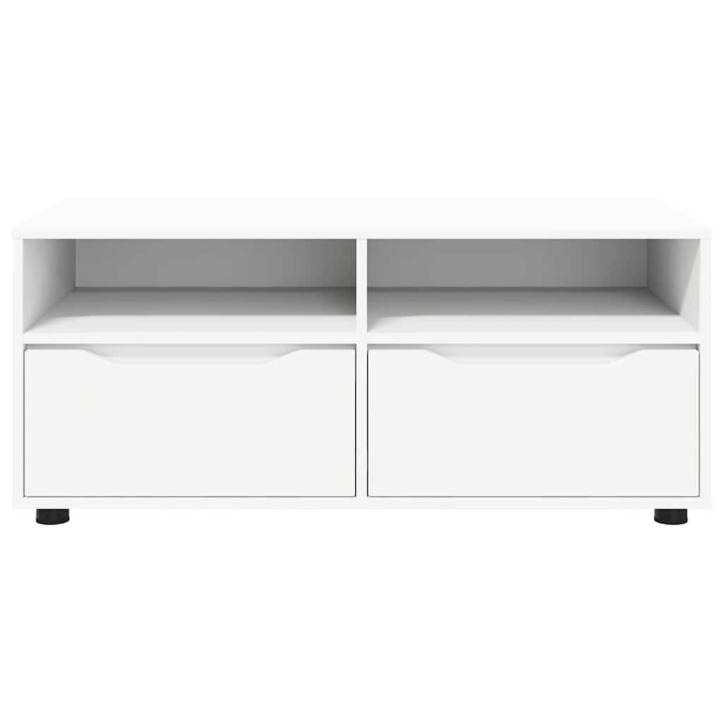 vidaXL TV-Schränk mit Schubladen Weiß 100 x 48 x 43 cm Holzwerkstoff