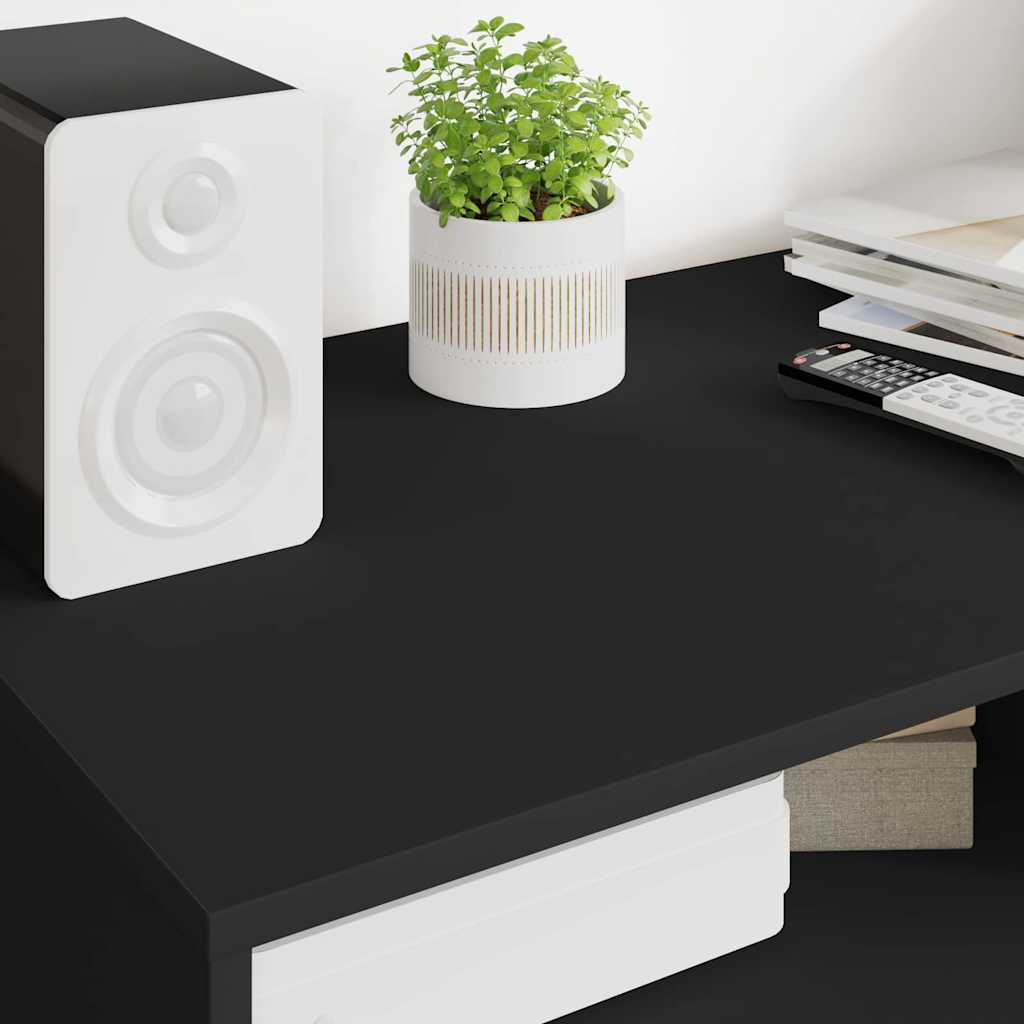 vidaXL TV-Schränk Schwarz 100 x 48 x 43 cm Holzwerkstoff