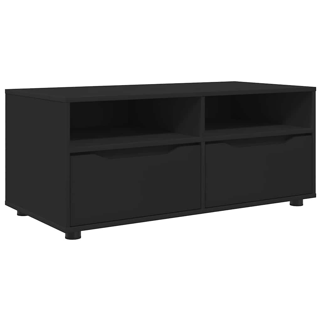 vidaXL TV-Schränk Schwarz 100 x 48 x 43 cm Holzwerkstoff