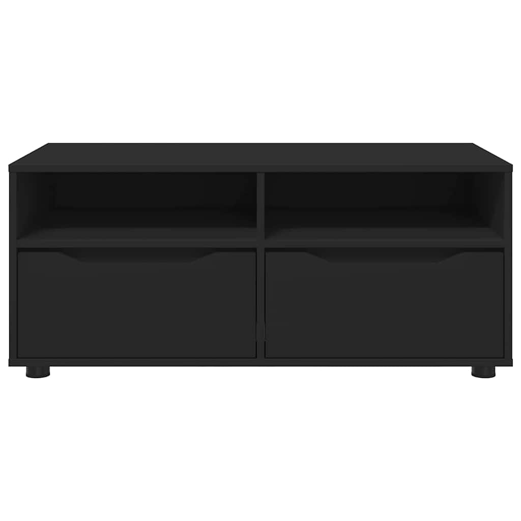 vidaXL TV-Schränk Schwarz 100 x 48 x 43 cm Holzwerkstoff