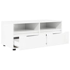 vidaXL TV-Schränk Hochglanz Weiß 100 x 48 x 43 cm Holzwerkstoff