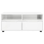 vidaXL TV-Schränk Hochglanz Weiß 100 x 48 x 43 cm Holzwerkstoff