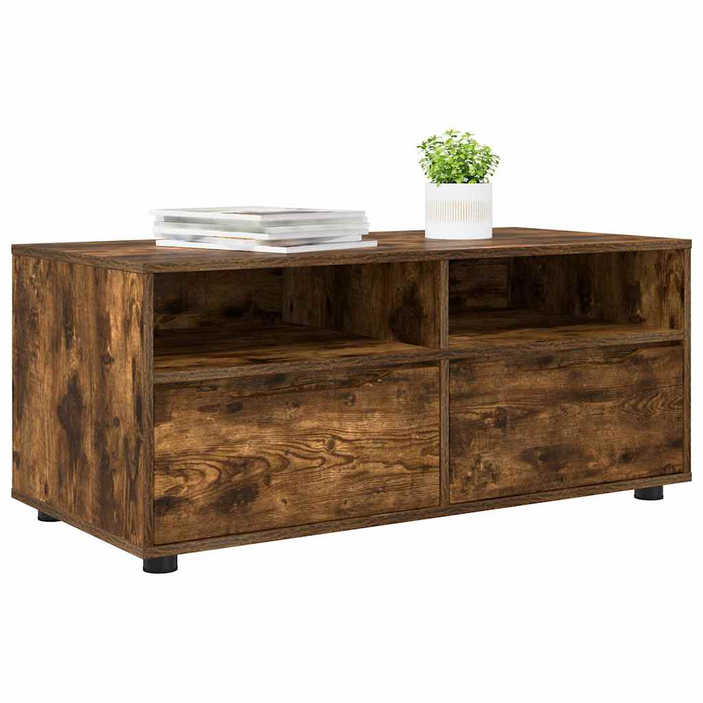 vidaXL TV-Schränk Geräucherte Eiche 100 x 48 x 43 cm Holzwerkstoff