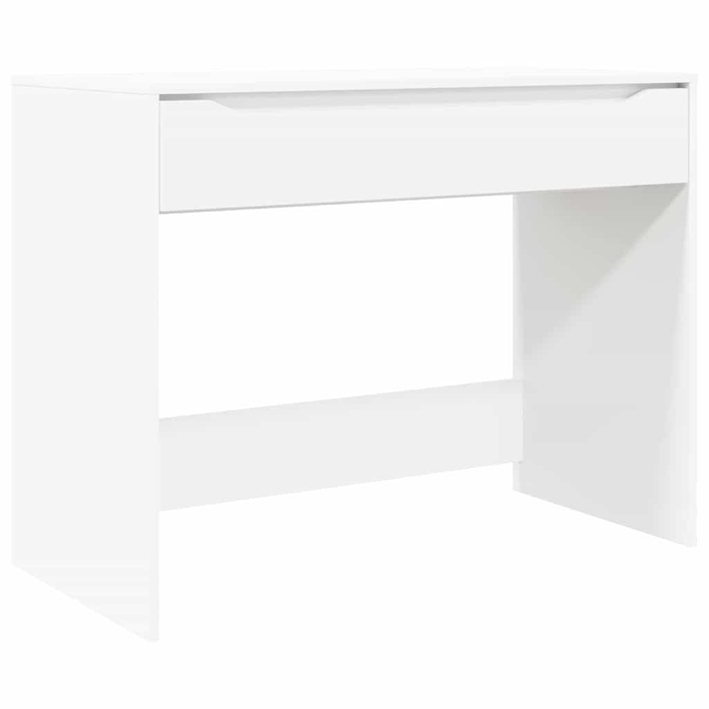 vidaXL Schreibtisch mit Schubladen Weiß 100 x 50 x 78 cm Holzwerkstoff
