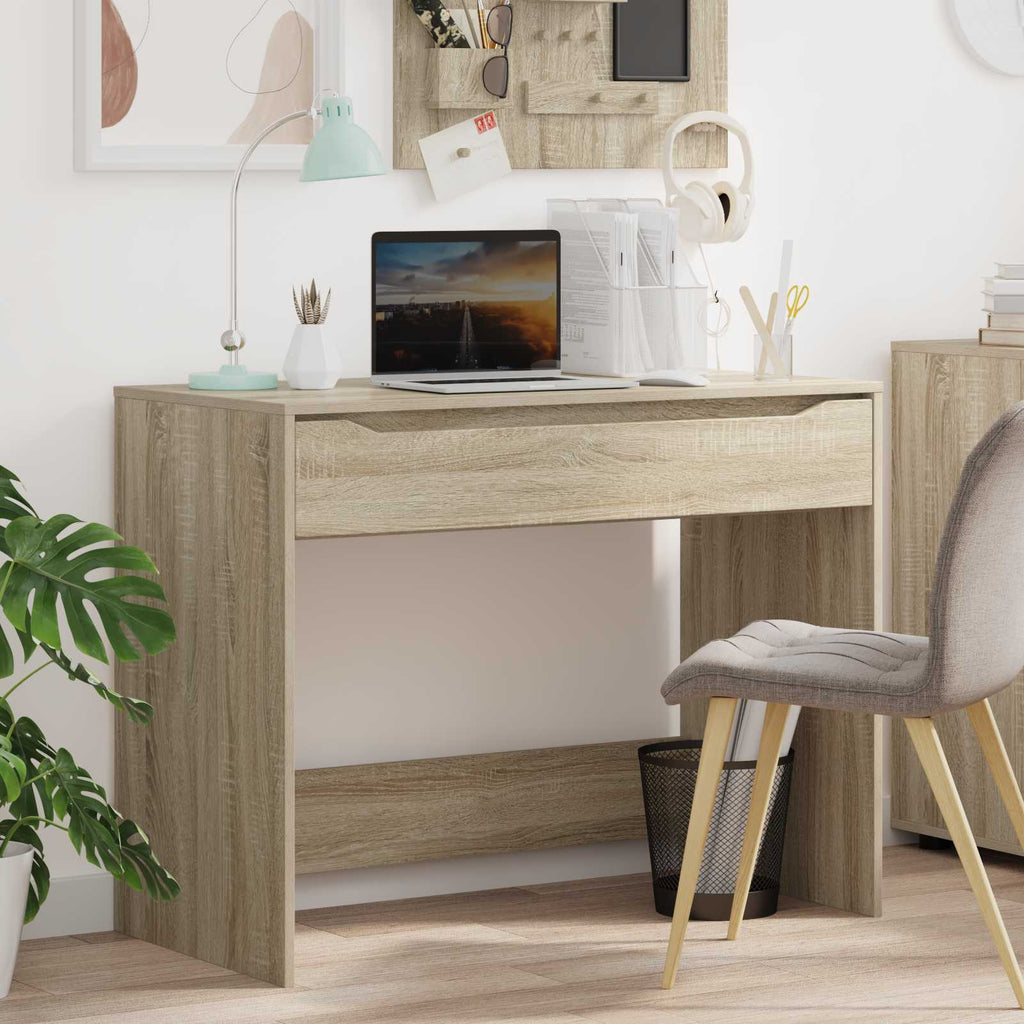 vidaXL Schreibtisch Sonoma-Eiche 100 x 50 x 78 cm Holzwerkstoff