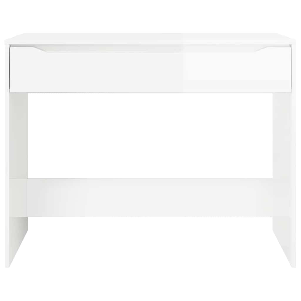 vidaXL Schreibtisch Hochglanz Weiß 100 x 50 x 78 cm Holzwerkstoff