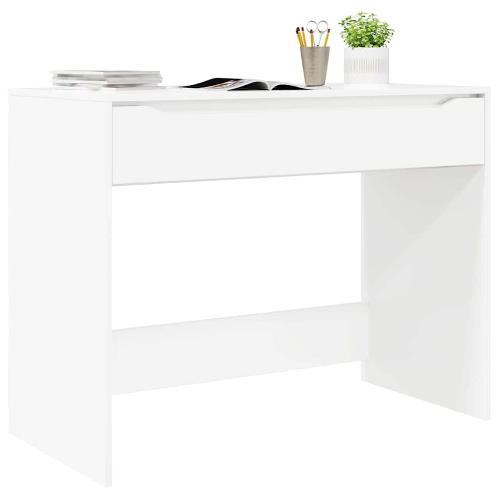 vidaXL Schreibtisch Hochglanz Weiß 100 x 50 x 78 cm Holzwerkstoff