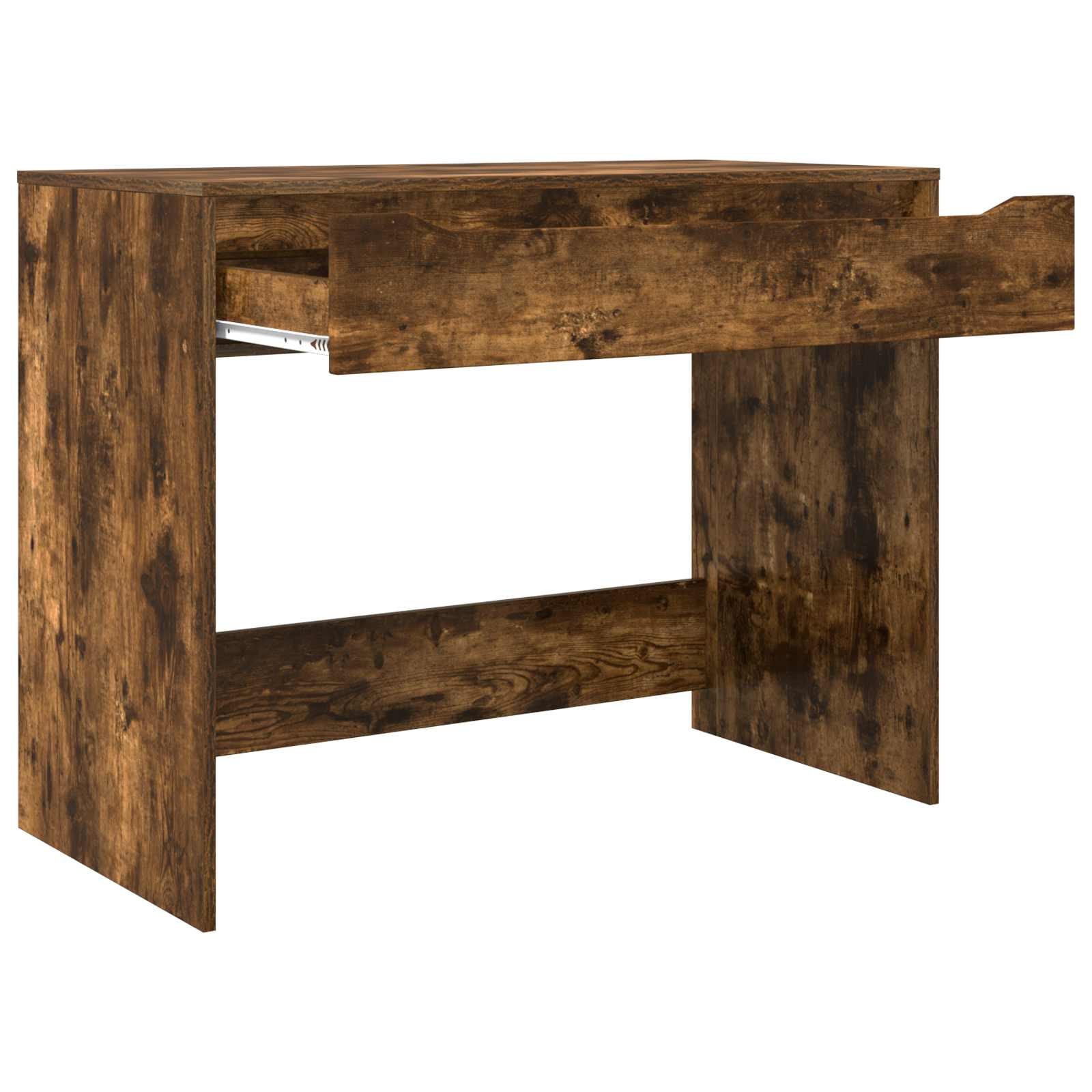 vidaXL Schreibtisch mit Schublade Räuchereiche 100 x 50 x 78 cm