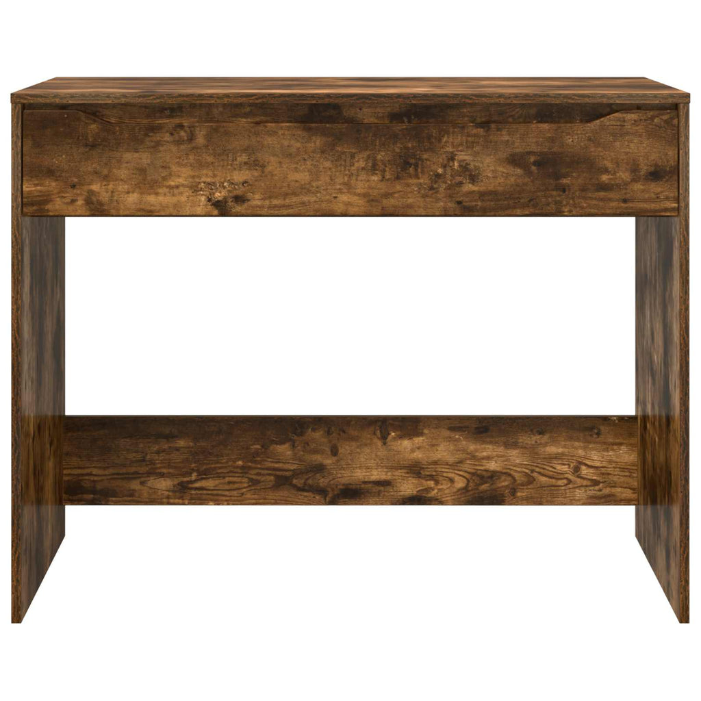 vidaXL Schreibtisch mit Schublade Räuchereiche 100 x 50 x 78 cm