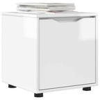 vidaXL Badezimmerschrank Hochglanz Weiß 40,5 x 40 x 44 cm