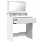 vidaXL Schlafzimmer-Frisiertische mit Speicher Weiß 80 x 39,6 x 135 cm