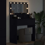 vidaXL Schlafzimmer-Frisiertische Schwarz 80 x 39,6 x 135 cm