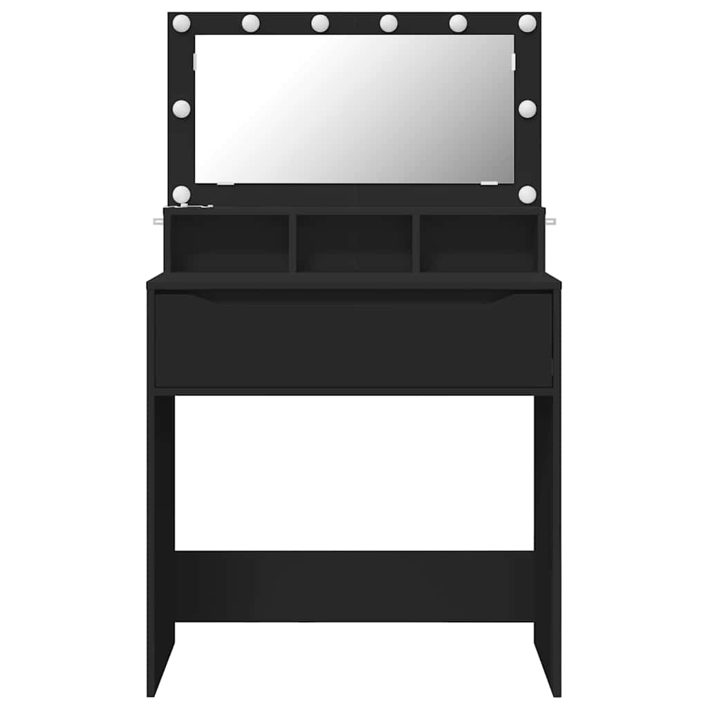 vidaXL Schlafzimmer-Frisiertische Schwarz 80 x 39,6 x 135 cm