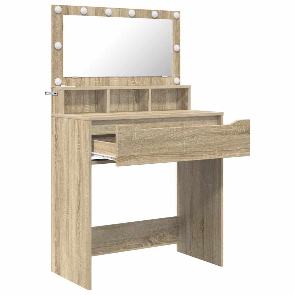 vidaXL Schlafzimmer-Frisiertische Sonoma-Eiche 80 x 39,6 x 135 cm
