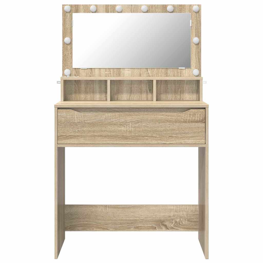 vidaXL Schlafzimmer-Frisiertische Sonoma-Eiche 80 x 39,6 x 135 cm