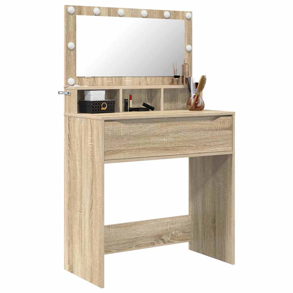vidaXL Schlafzimmer-Frisiertische Sonoma-Eiche 80 x 39,6 x 135 cm