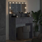 vidaXL Schlafzimmer-Frisiertische Beton Grau 80 x 39,6 x 135 cm