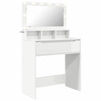 vidaXL Schlafzimmer-Frisiertische Hochglanz Weiß 80 x 39,6 x 135 cm