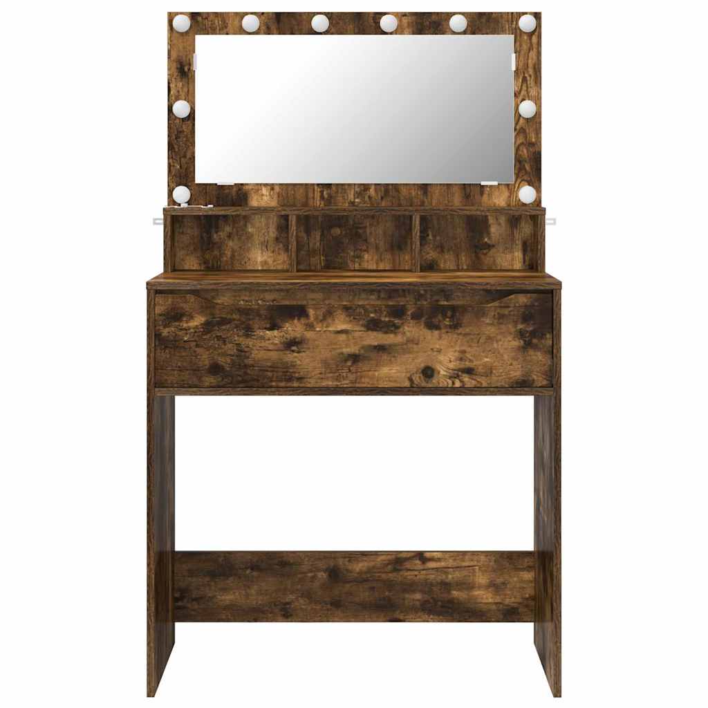 vidaXL Schlafzimmer-Frisiertische Geräucherte Eiche 80 x 39,6 x 135 cm