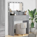 vidaXL Schlafzimmer-Frisiertische Graues Sonoma 80 x 39,6 x 135 cm