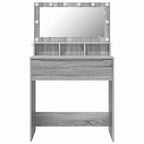 vidaXL Schlafzimmer-Frisiertische Graues Sonoma 80 x 39,6 x 135 cm