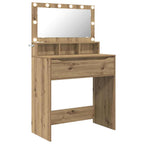 vidaXL Schlafzimmer-Frisiertische Artisan-Eiche 80 x 39,6 x 135 cm