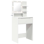 vidaXL Schlafzimmer-Frisiertische mit Regal Weiß 80 x 39,6 x 135 cm