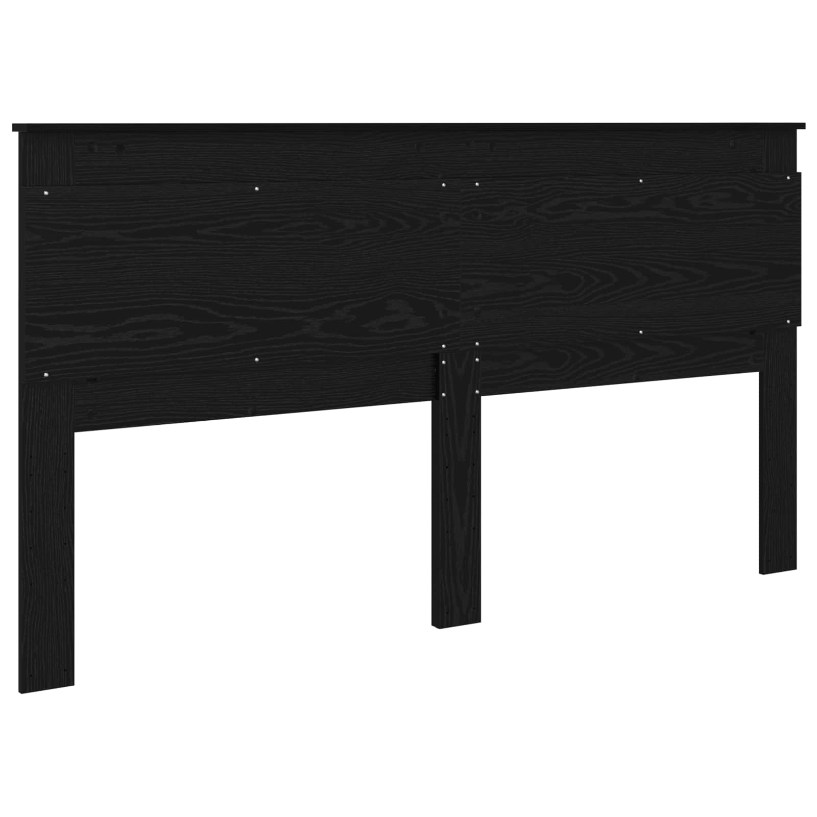 vidaXL Kopfteil mit Kopfteil Schwarz Eichen-Optik 200 cm Holzwerkstoff