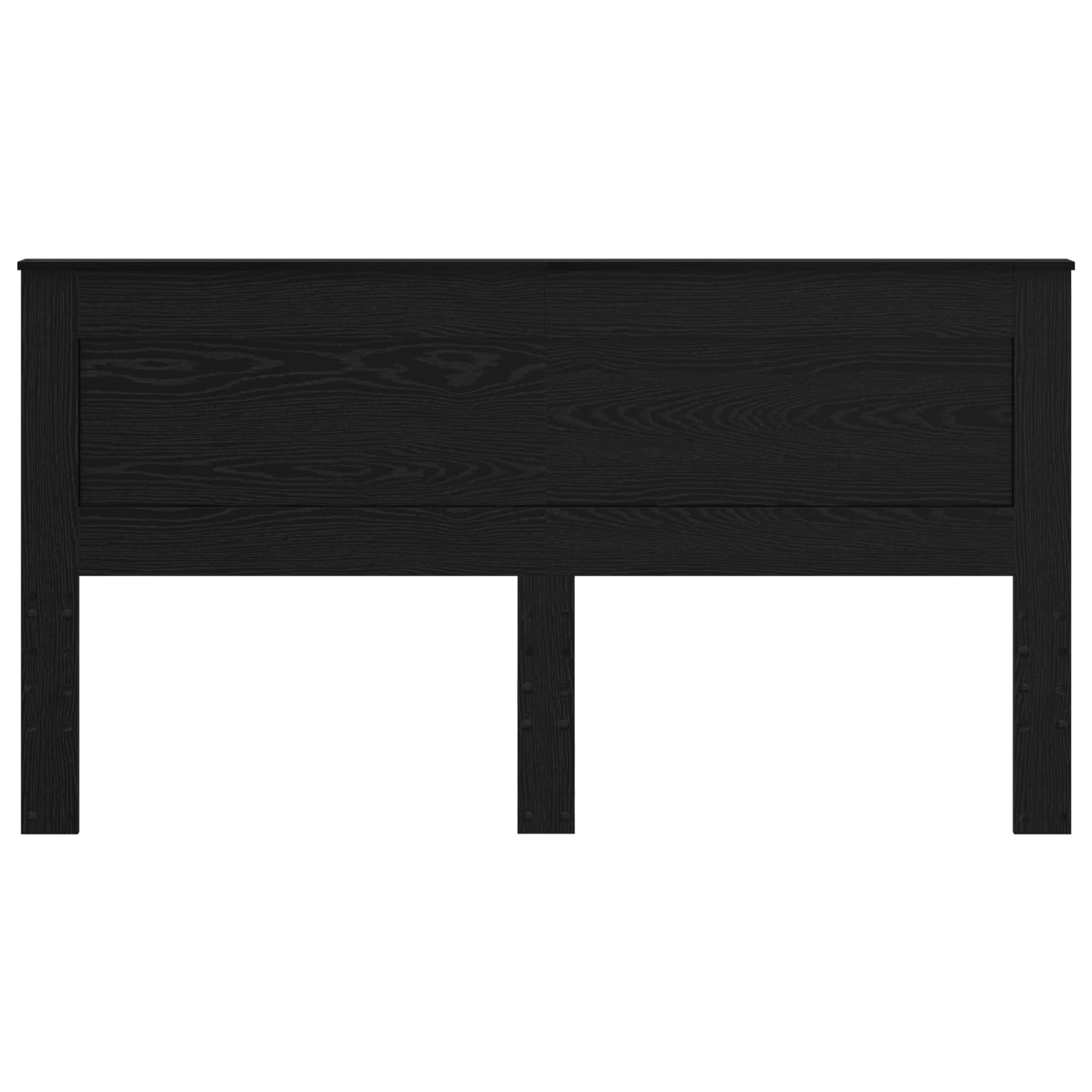 vidaXL Kopfteil mit Kopfteil Schwarz Eichen-Optik 200 cm Holzwerkstoff