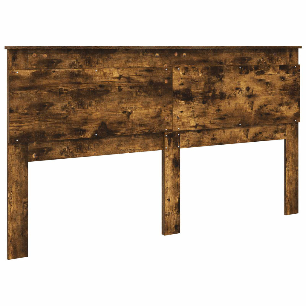 vidaXL Kopfteil mit Kopfteil Geräucherte Eiche 200 cm Holzwerkstoff