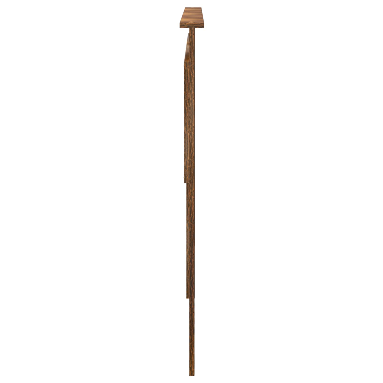vidaXL Kopfteil mit Kopfteil Geräucherte Eiche 200 cm Holzwerkstoff