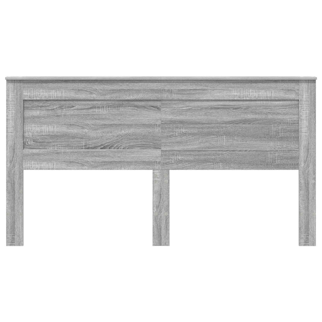vidaXL Kopfteil mit Kopfteil Graues Sonoma 200 cm Holzwerkstoff