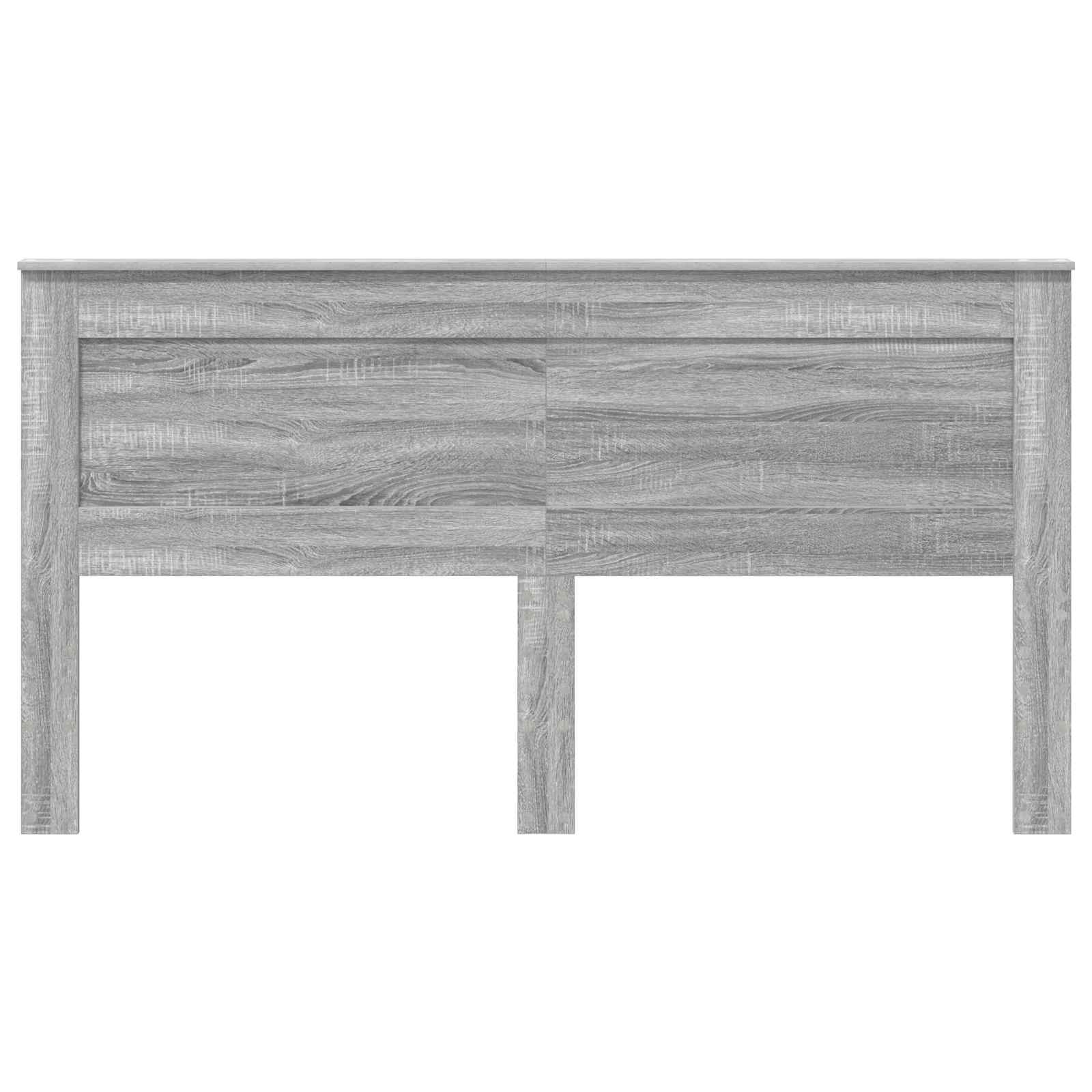 vidaXL Kopfteil mit Kopfteil Graues Sonoma 200 cm Holzwerkstoff