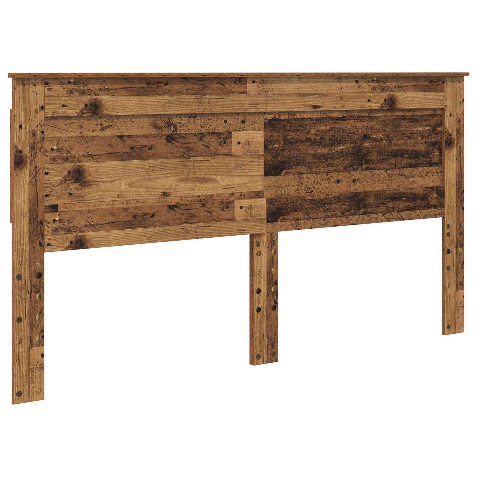 vidaXL Kopfteil mit Kopfteil Altholz 200 cm Holzwerkstoff
