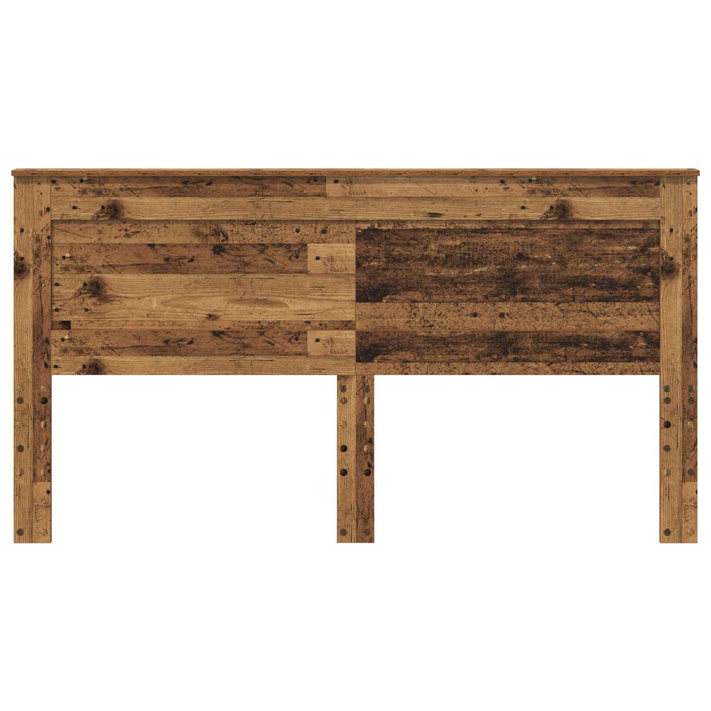 vidaXL Kopfteil mit Kopfteil Altholz 200 cm Holzwerkstoff
