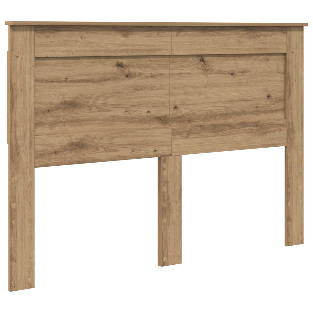 vidaXL Kopfteil mit Kopfteil Artisan-Eiche 160 cm Holzwerkstoff