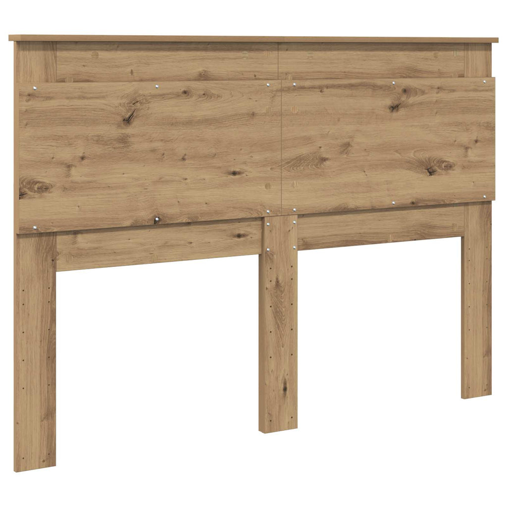 vidaXL Kopfteil mit Kopfteil Artisan-Eiche 160 cm Holzwerkstoff