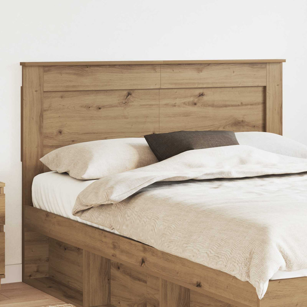 vidaXL Kopfteil mit Kopfteil Artisan-Eiche 160 cm Holzwerkstoff