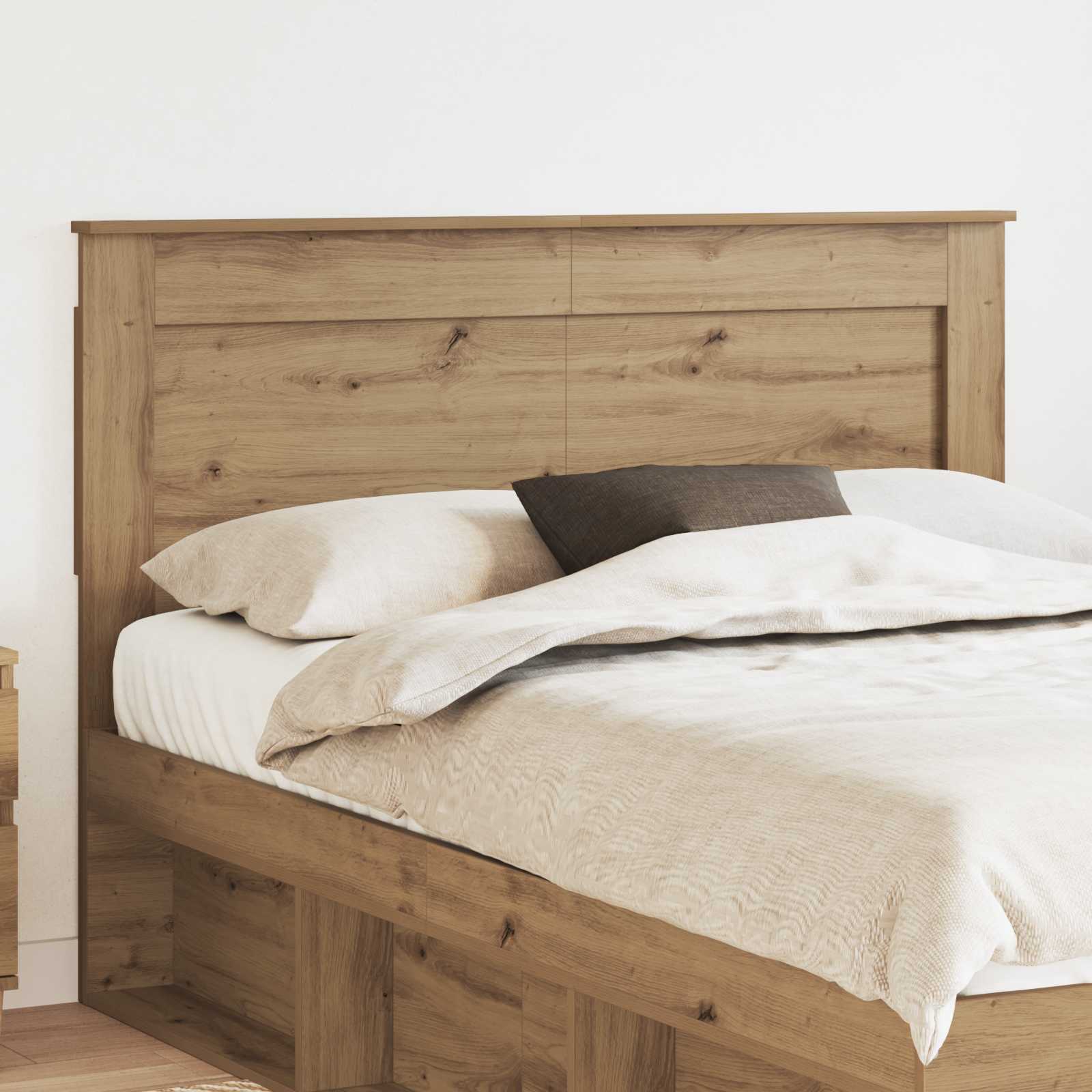 vidaXL Kopfteil mit Kopfteil Artisan-Eiche 160 cm Holzwerkstoff